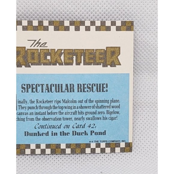 The Rocketeer Vintage Trading Card Bundle - The Great Car Chase, The Big Bang, S - Picture 6 of 16